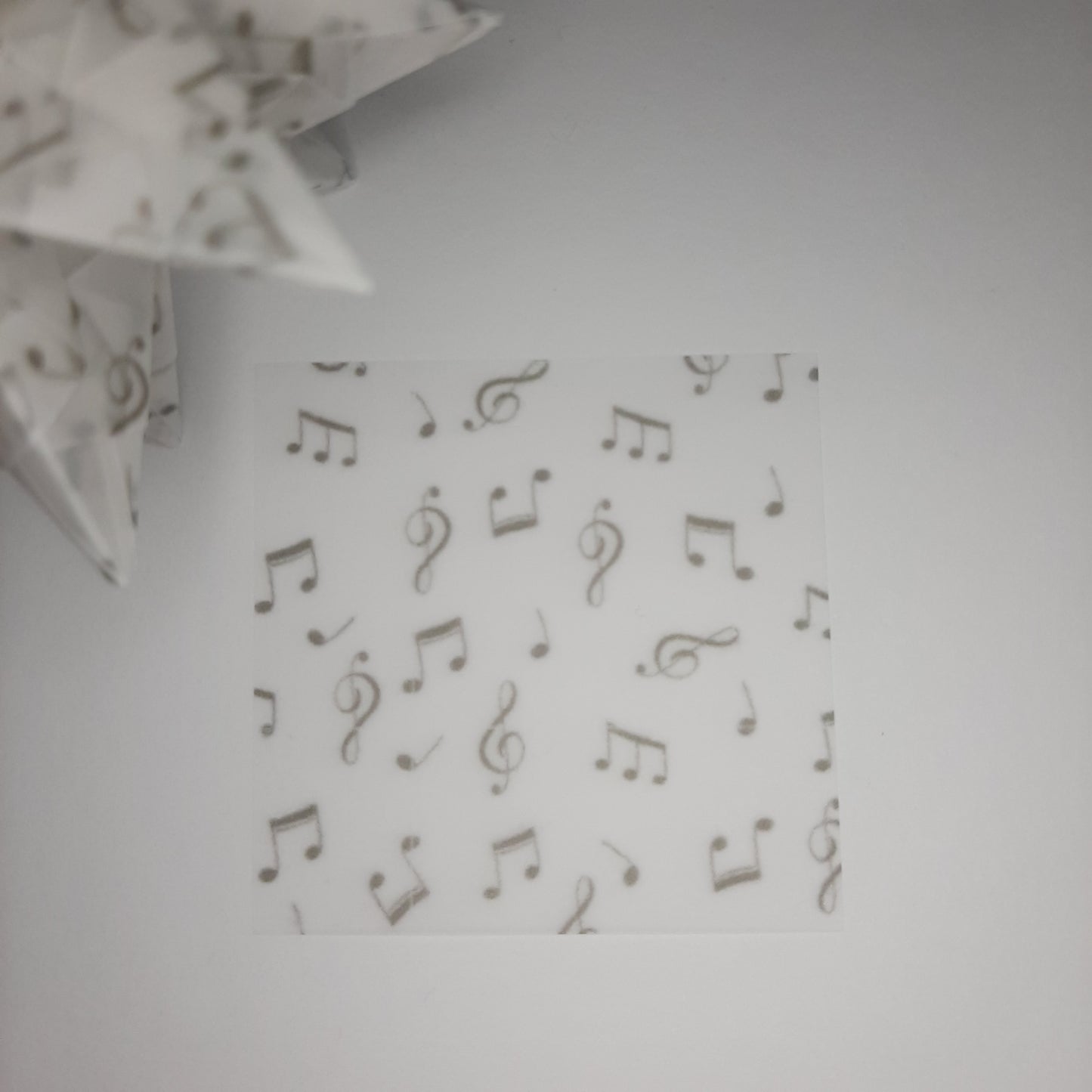 Transparentpapier Noten (Motiv 2)