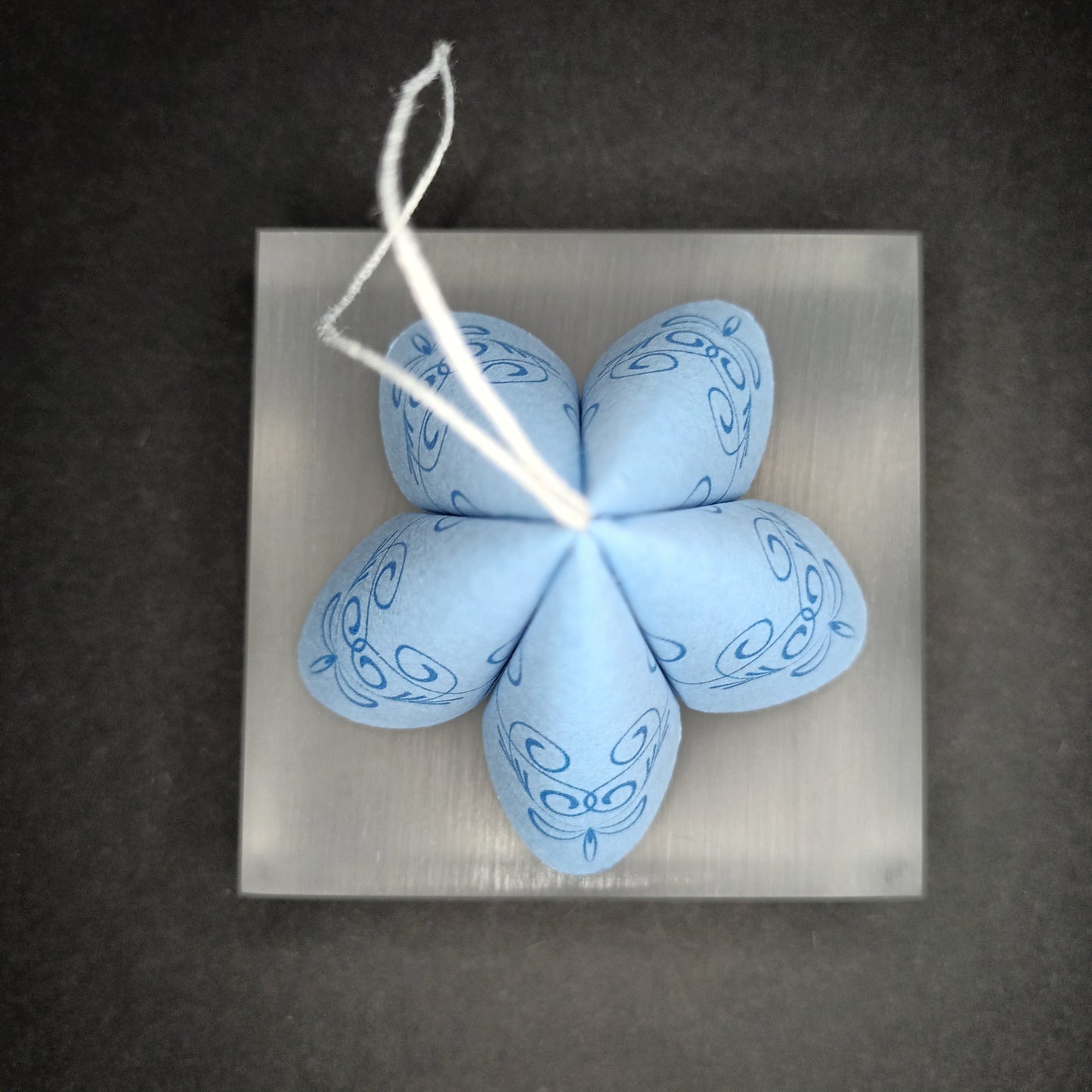 Motivpapier zarte Ranken blau (Motiv 2)