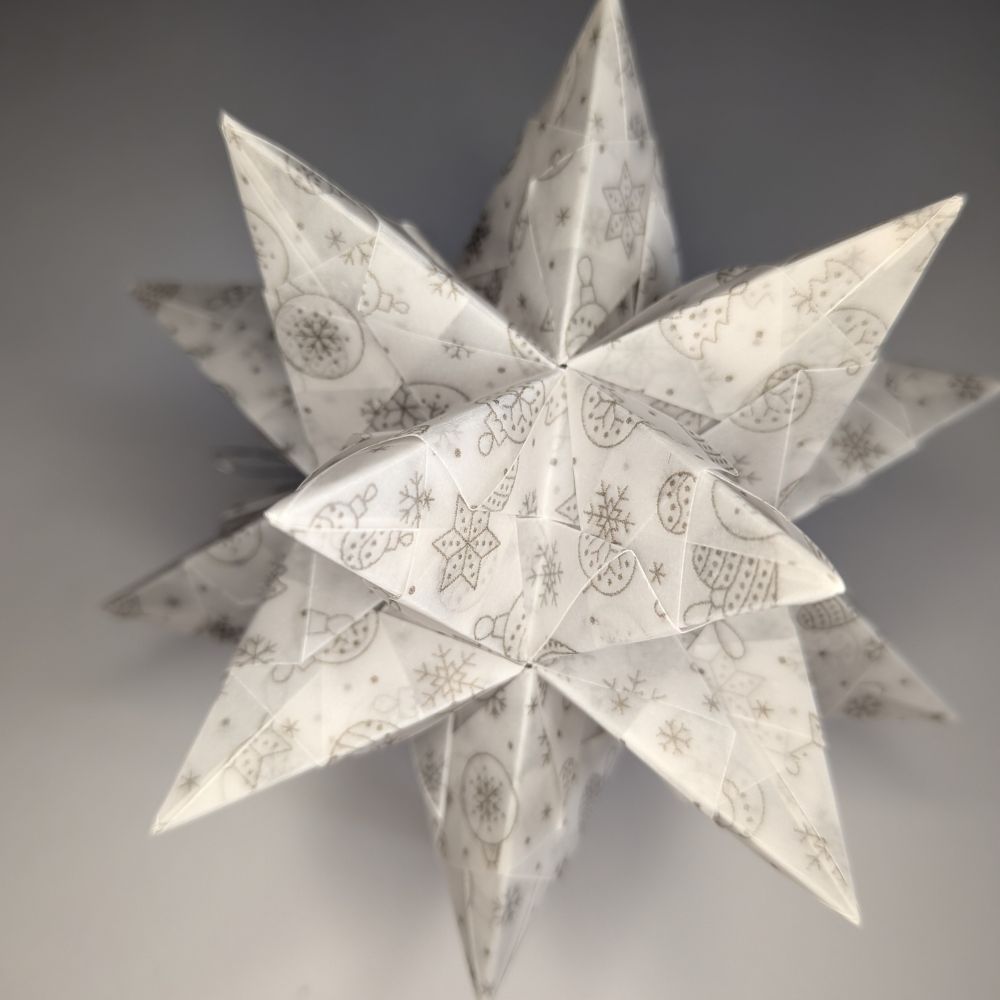 Transparentpapier Christbaumkugel