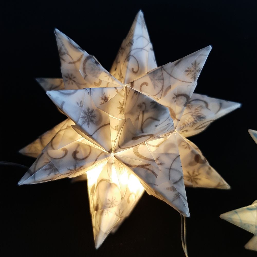 Transparentpapier Schneeflocken & Ranken