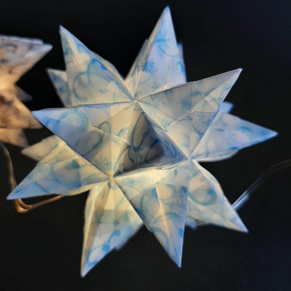 Transparentpapier Schneeflocken & Ranken