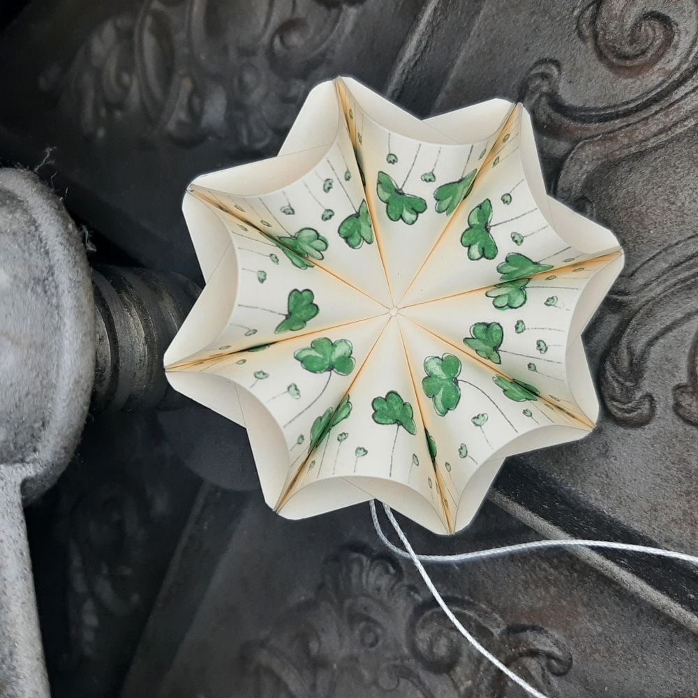 Motivpapier Blümchen grün