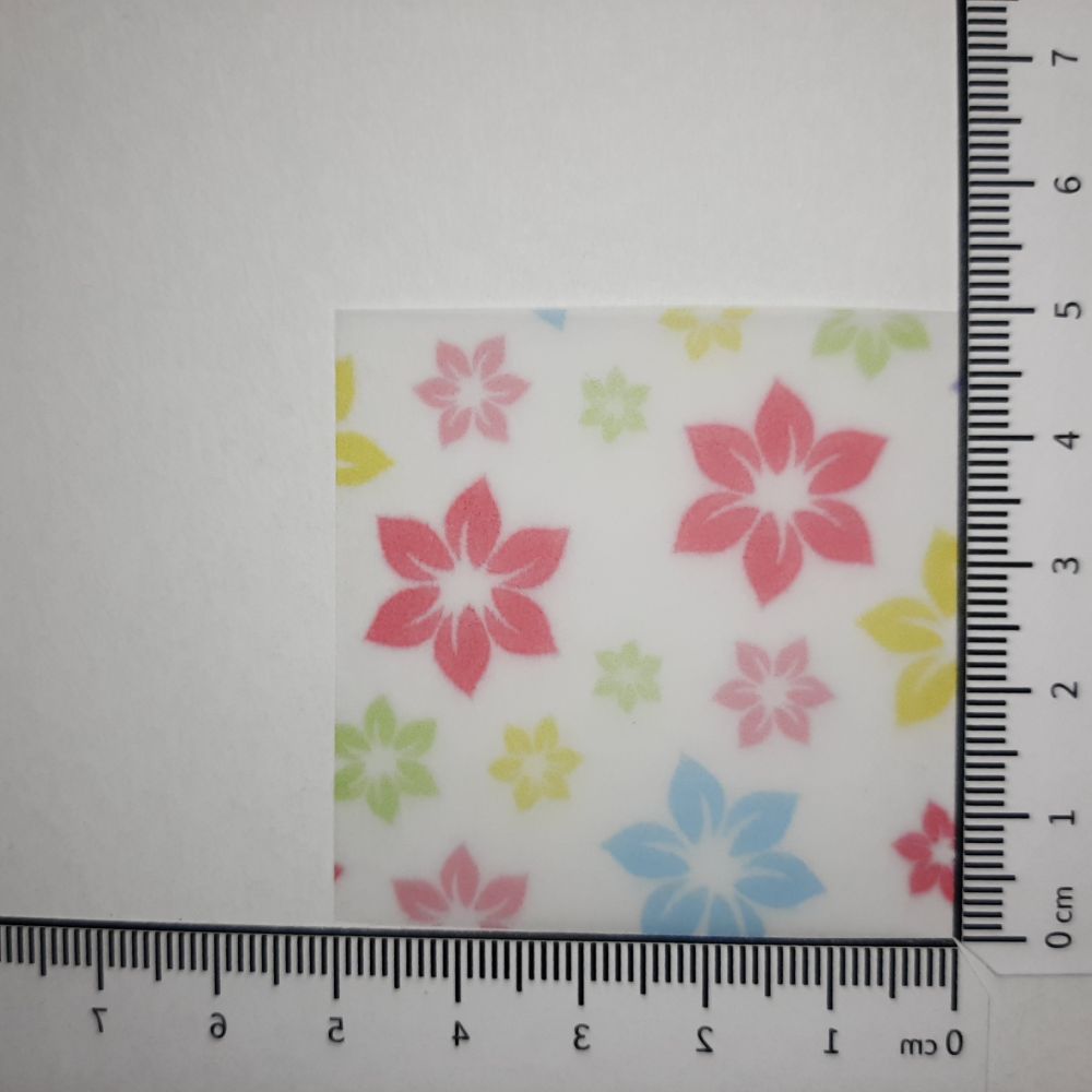 Transparentpapier bunte Blumen