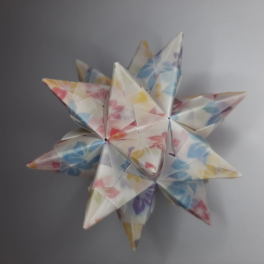 Transparentpapier bunte Blumen