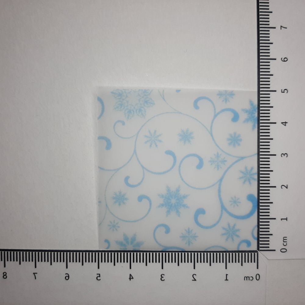 Transparentpapier Schneeflocken & Ranken