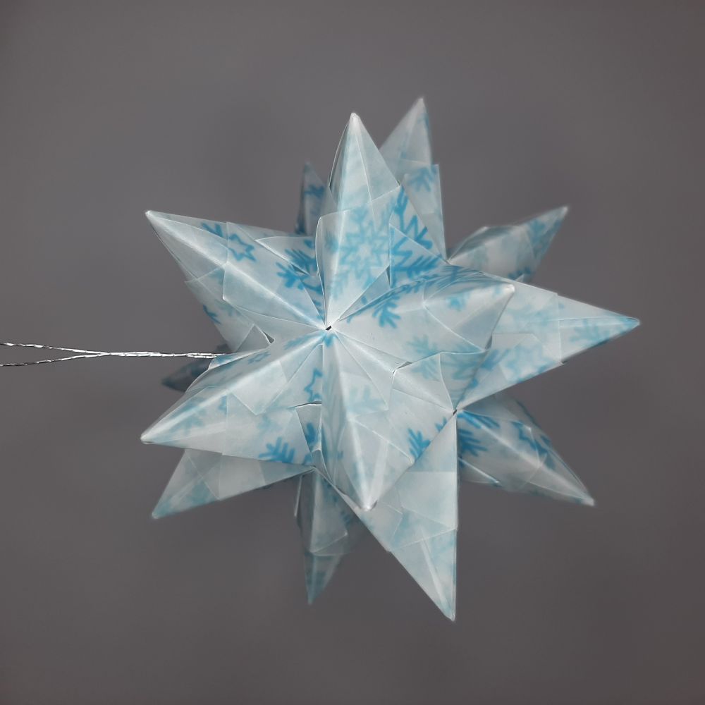 Transparentpapier Schneeflocken