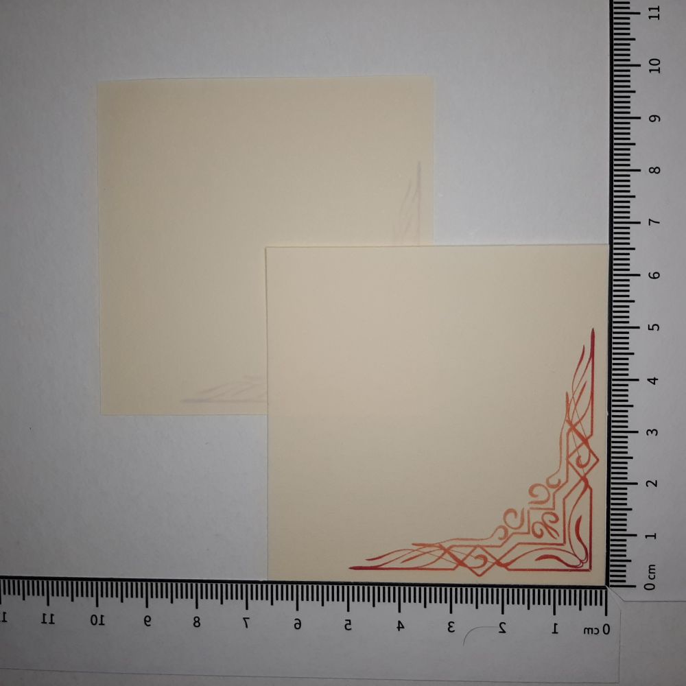 Motivpapier rote Ecke