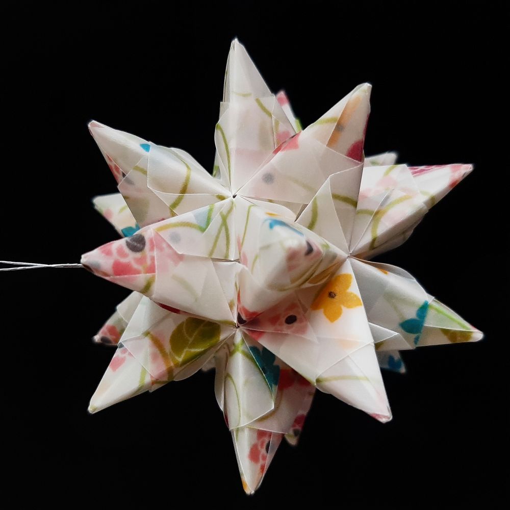 Transparentpapier Blumen und Ranken