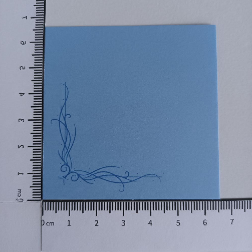 Motivpapier zarte Ranken blau