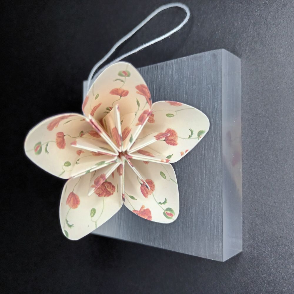Motivpapier Mohnblume
