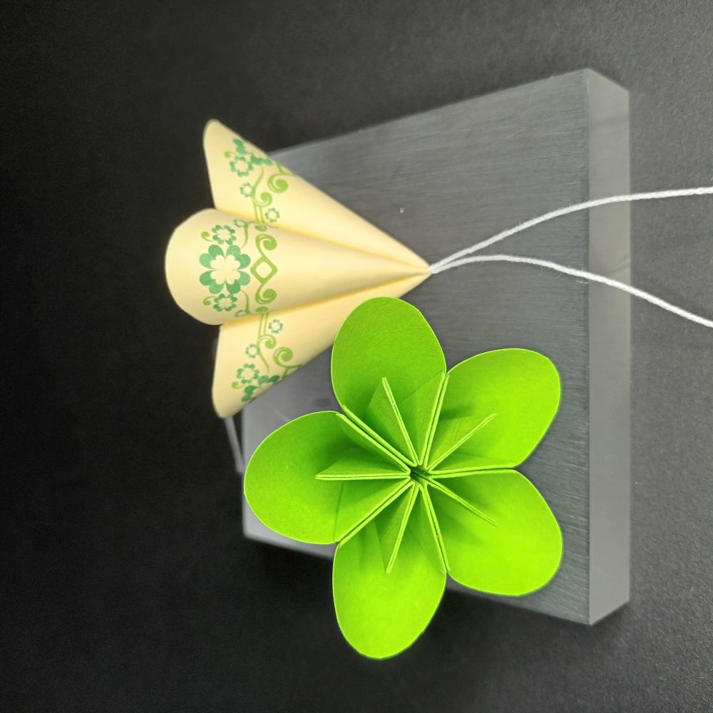 Anhänger Glockenblume Kleeblatt