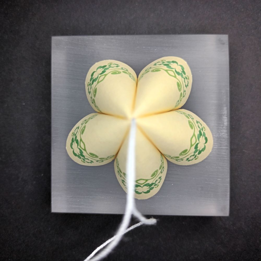 Anhänger Glockenblume Kleeblatt