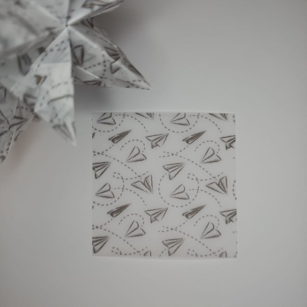 Transparentpapier Papierflieger