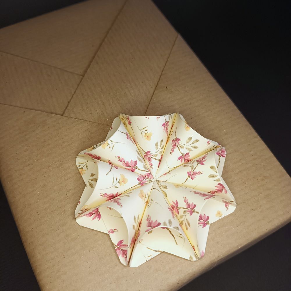 Motivpapier Blumen rosa-gelb