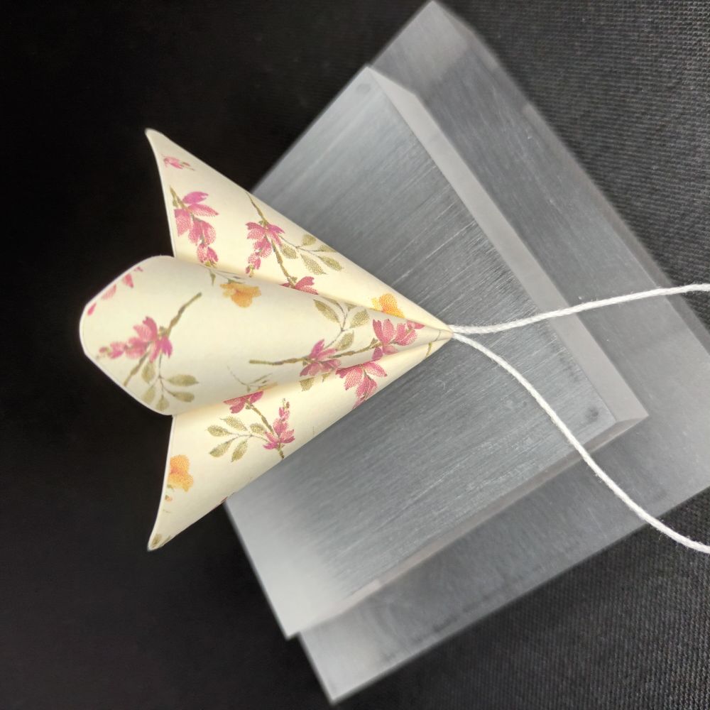 Motivpapier Blümchen in rosa und gelb
