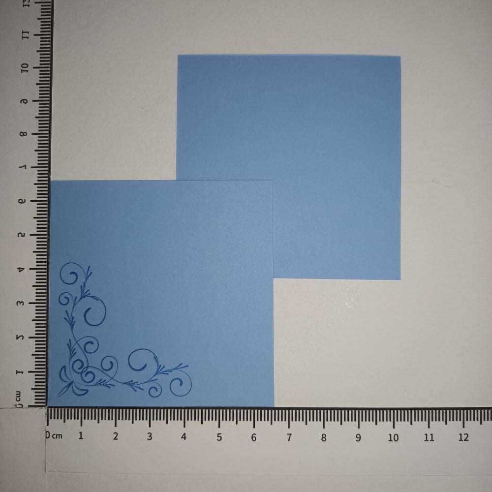 Motivpapier zarte Ranken blau (Motiv 2)