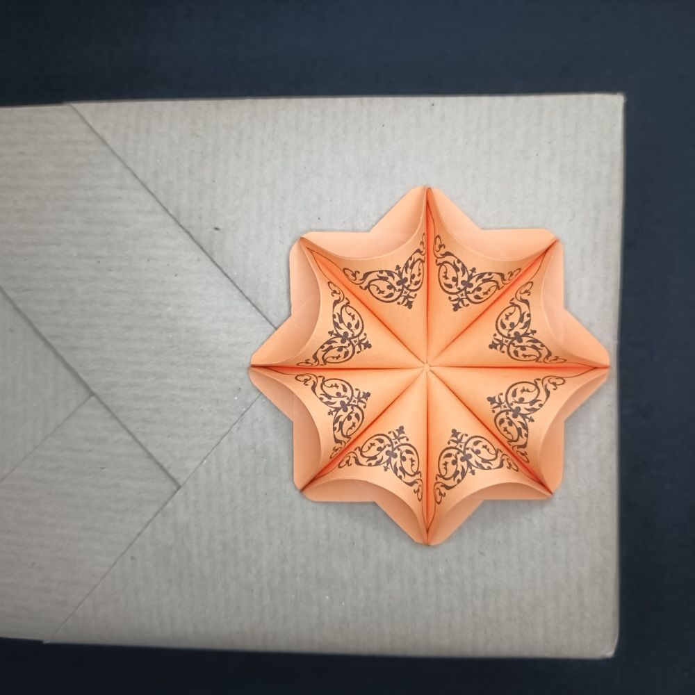 Motivpapier Ornament schwarz