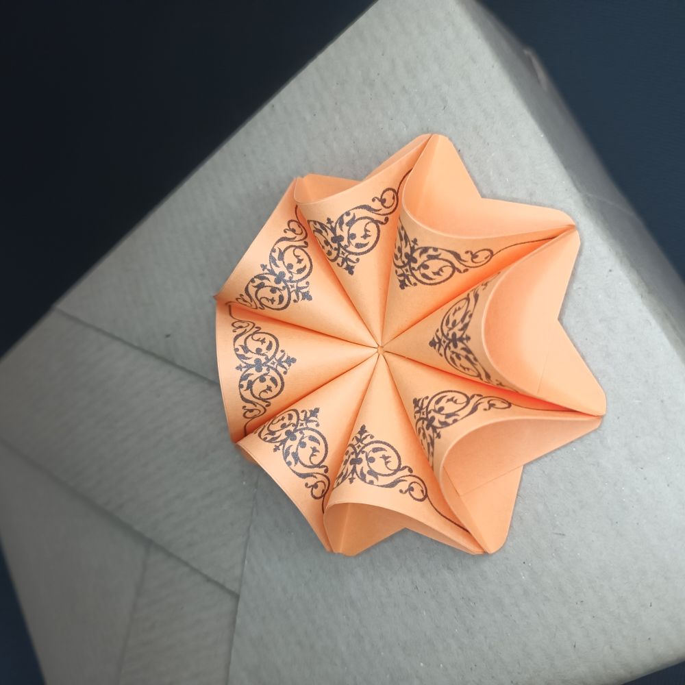 Motivpapier Ornament schwarz