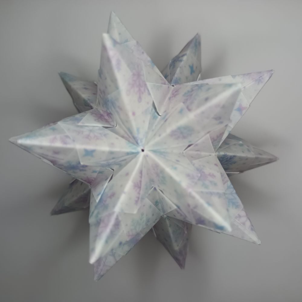 Transparentpapier Schneeflocken bunt