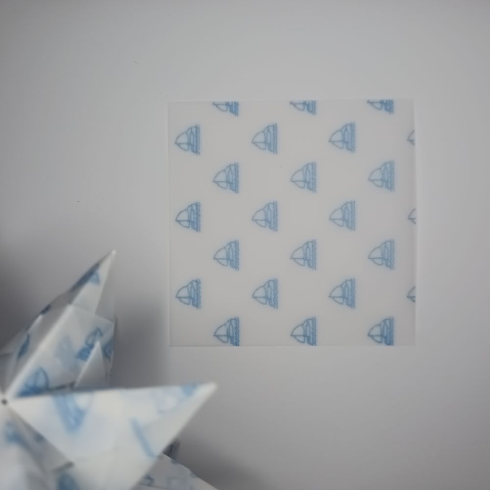 Transparentpapier Segelschiff
