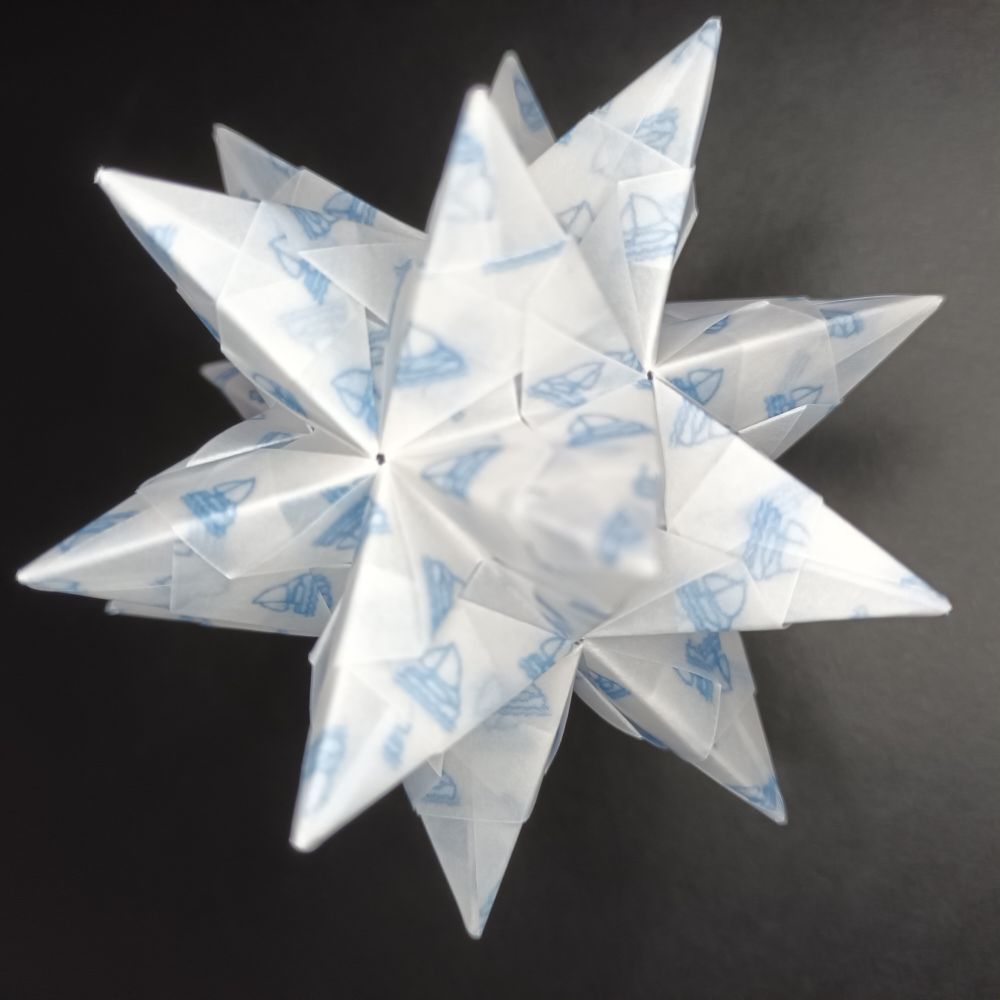 Transparentpapier Segelschiff