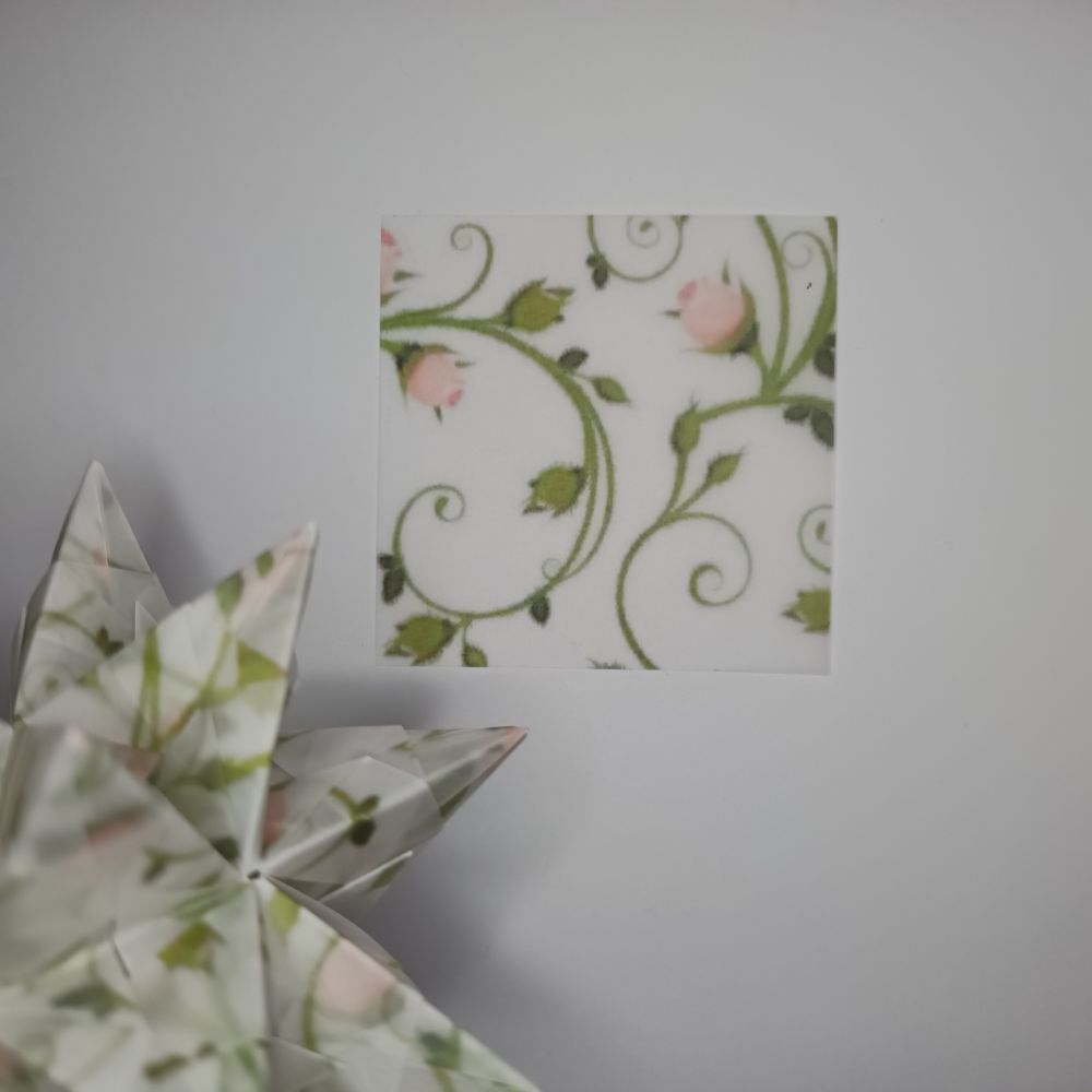 Transparentpapier Rosenranke