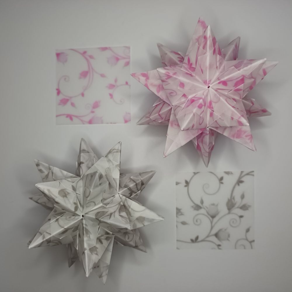 Transparentpapier Rosenranke