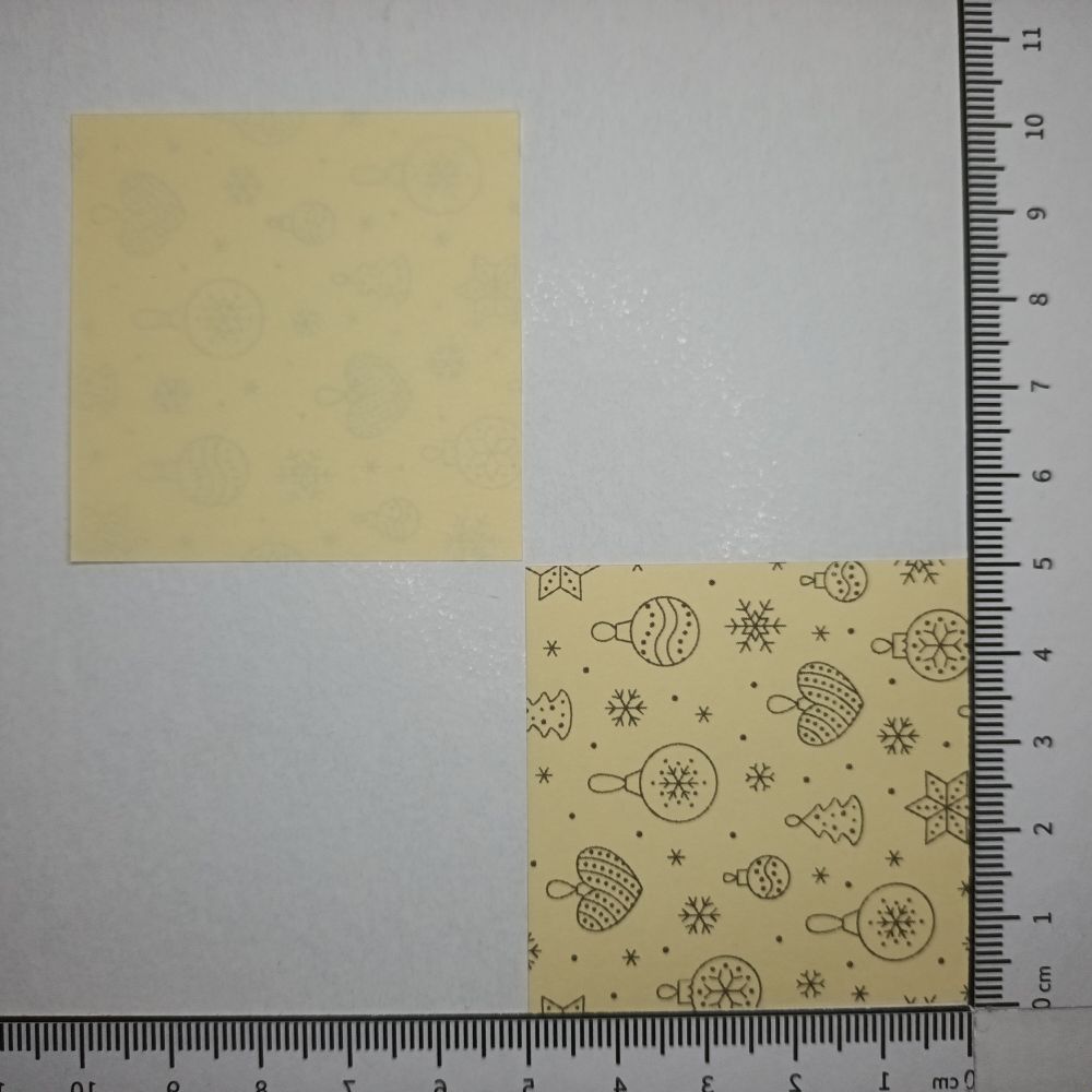 Motivpapier Christbaumkugeln pastell Farben