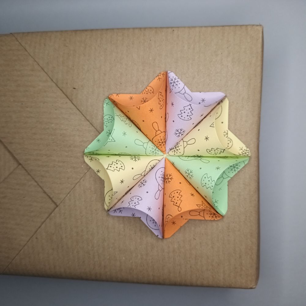 Motivpapier Christbaumkugeln pastell Farben