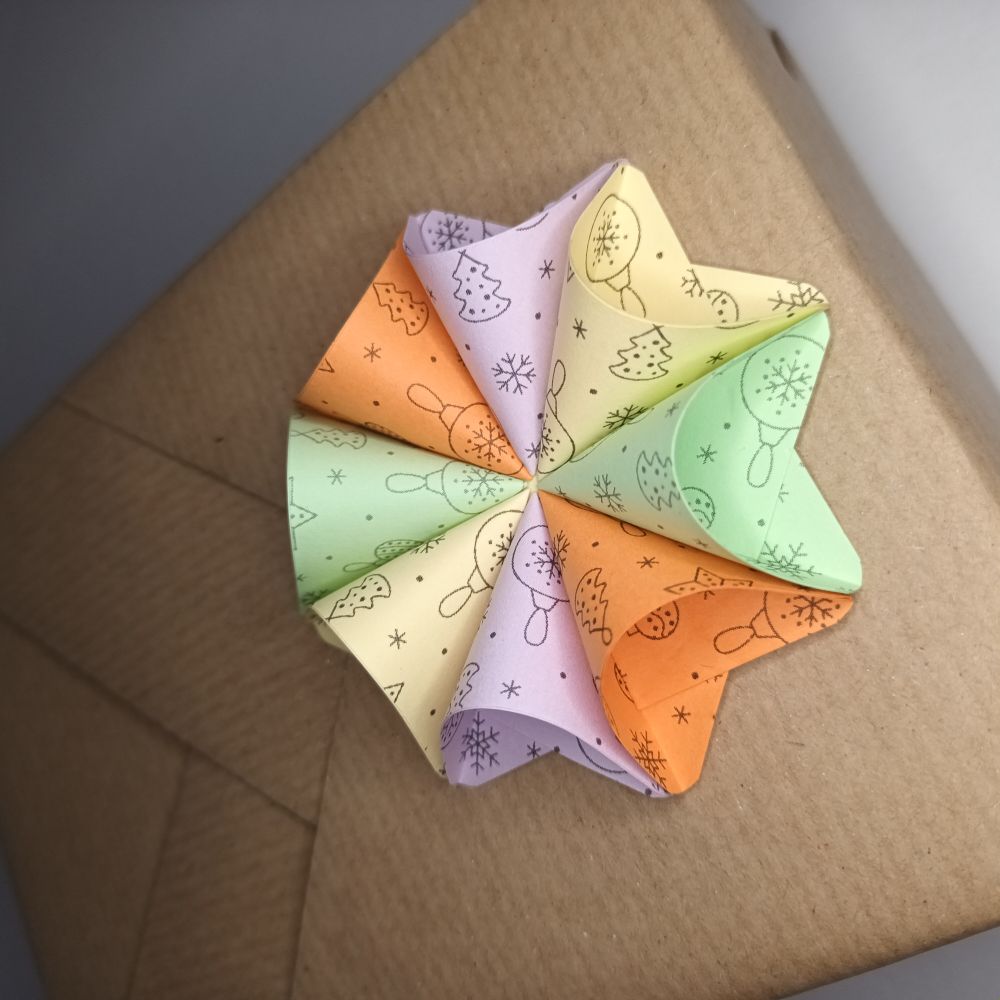 Motivpapier Christbaumkugeln pastell Farben