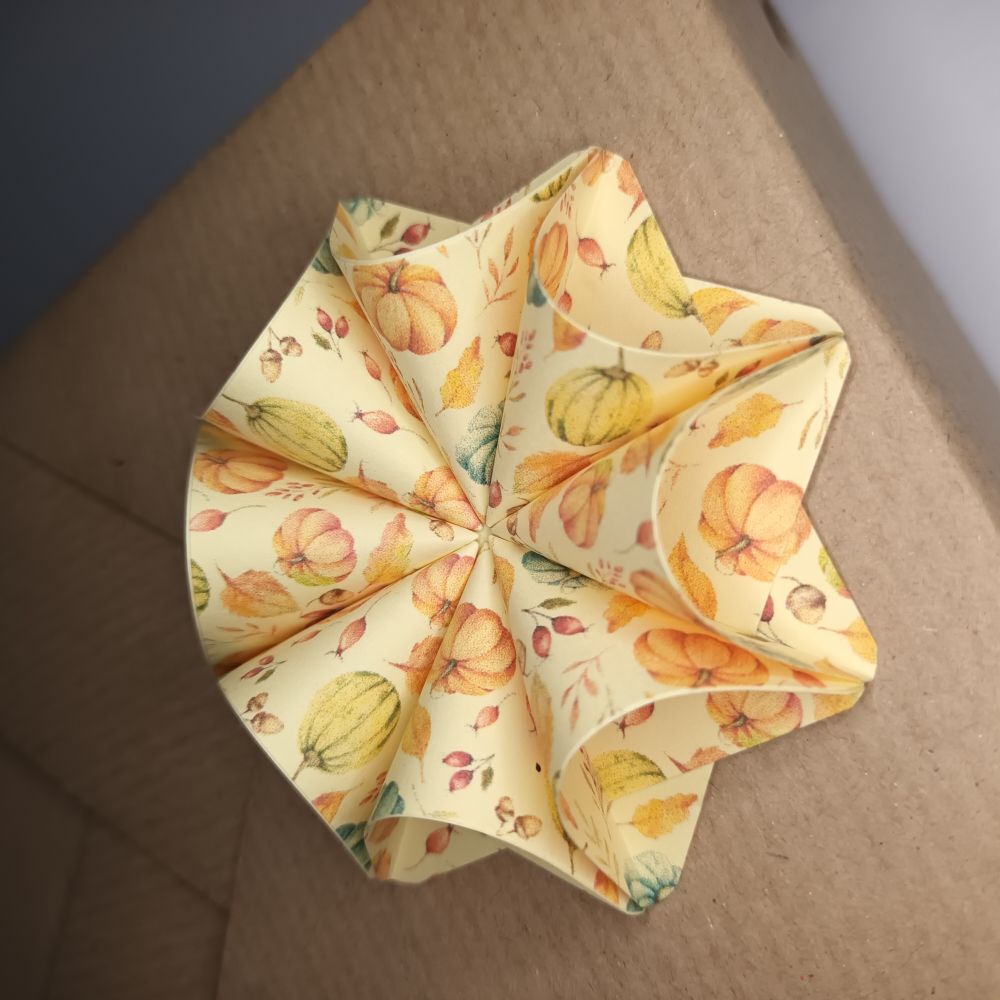 Motivpapier Herbst mit Kürbis