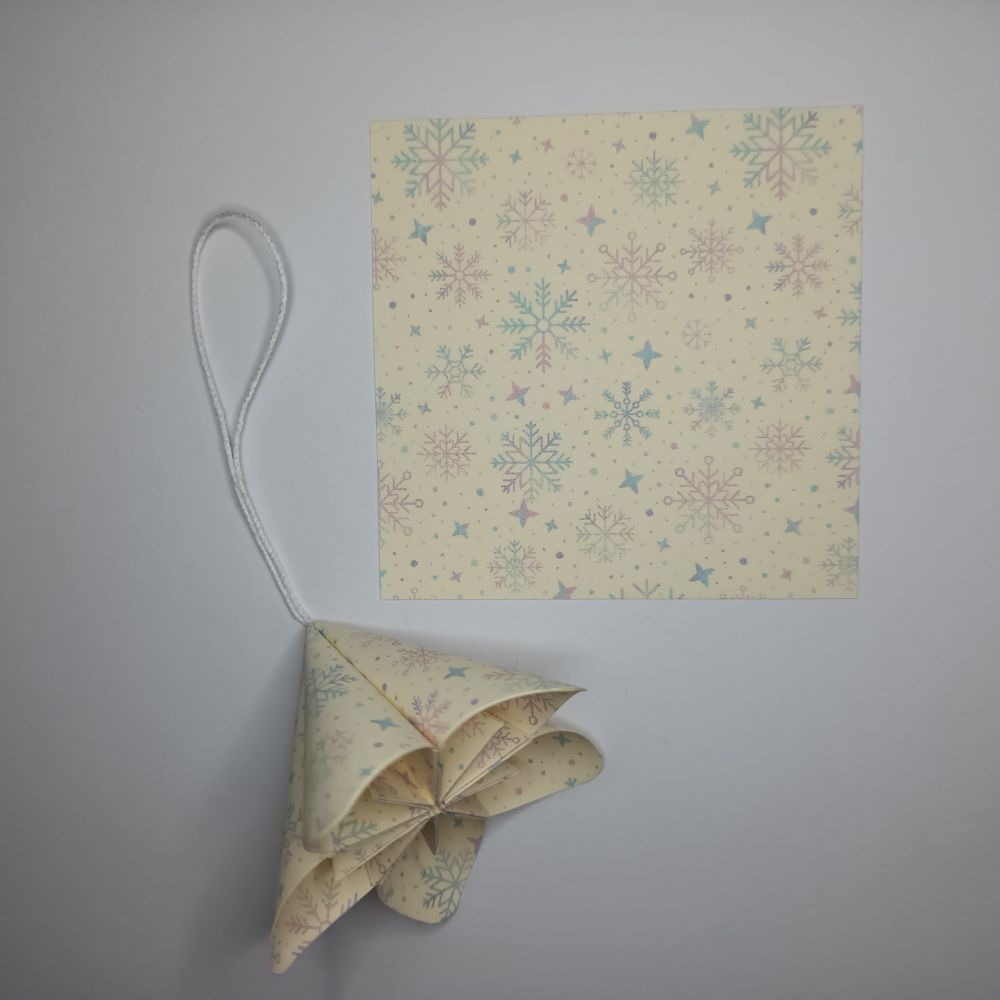 Motivpapier Schneeflocken und Sterne