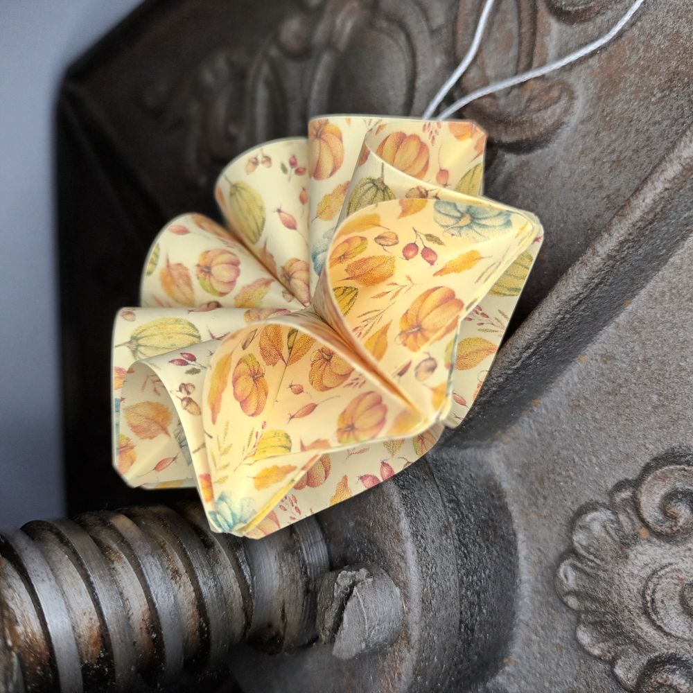 Motivpapier Herbst mit Kürbis
