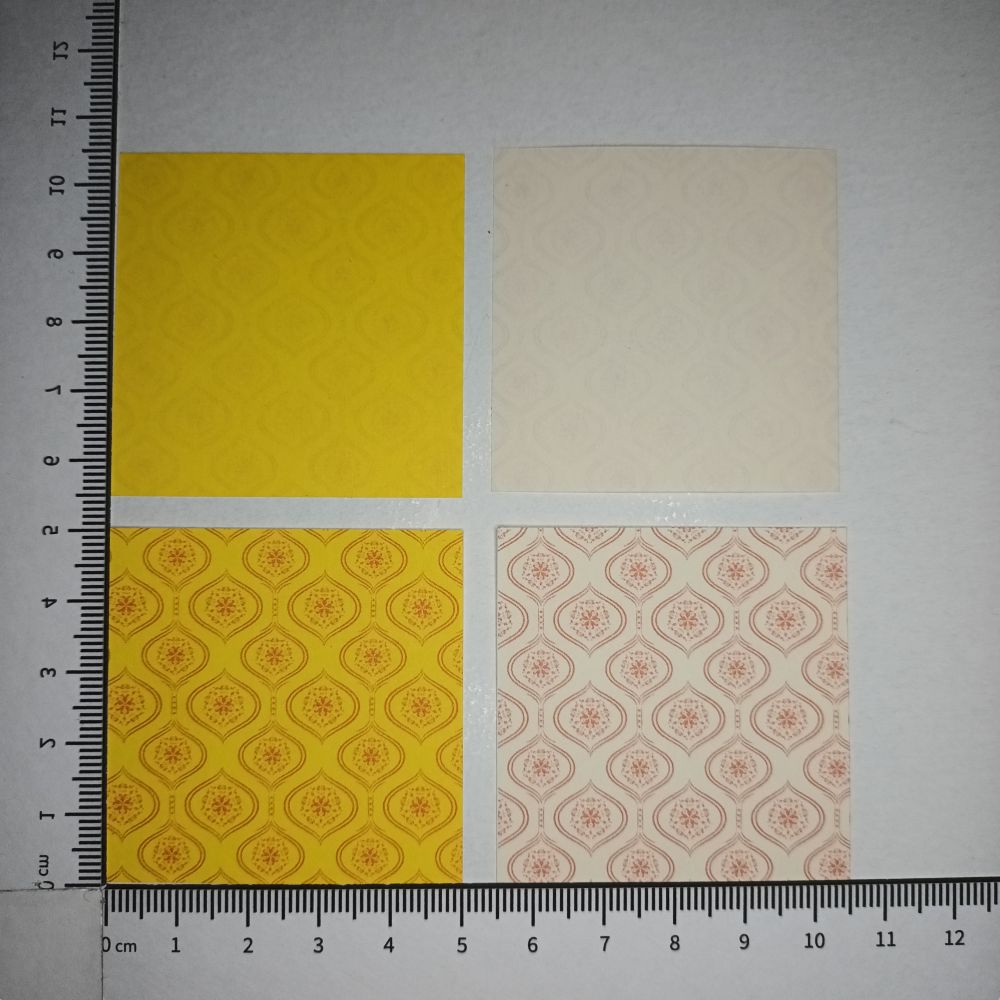Motivpapier Ornamente (Motiv 1) in rotem Druck