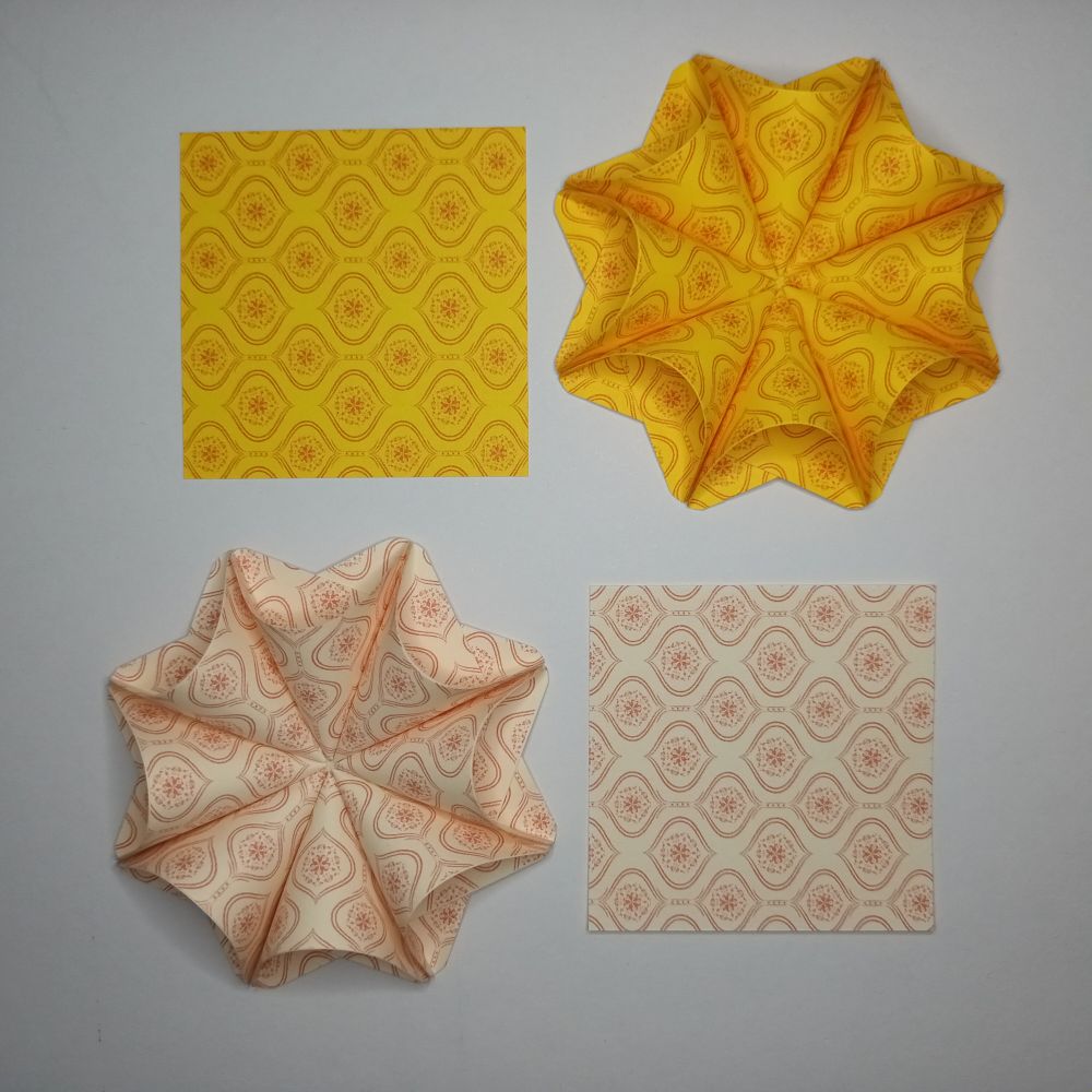Motivpapier Ornamente (Motiv 1) in rotem Druck
