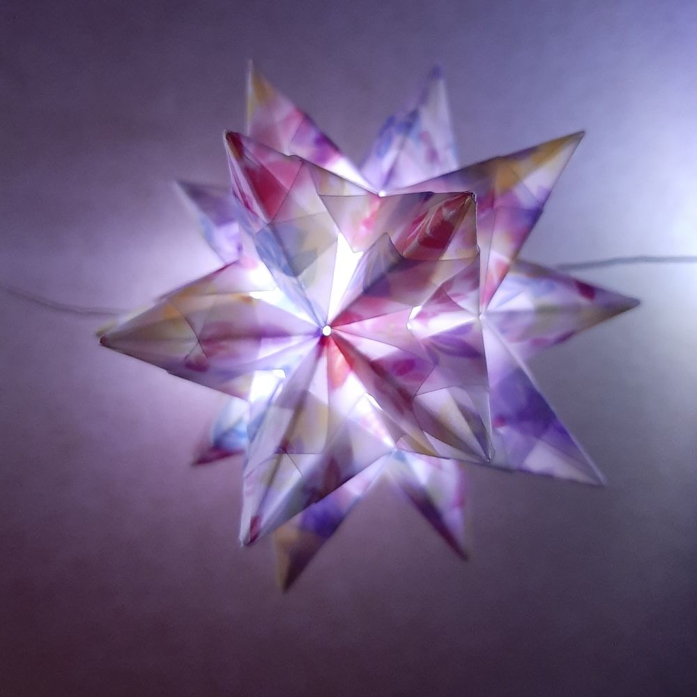 Transparentpapier bunte Blumen