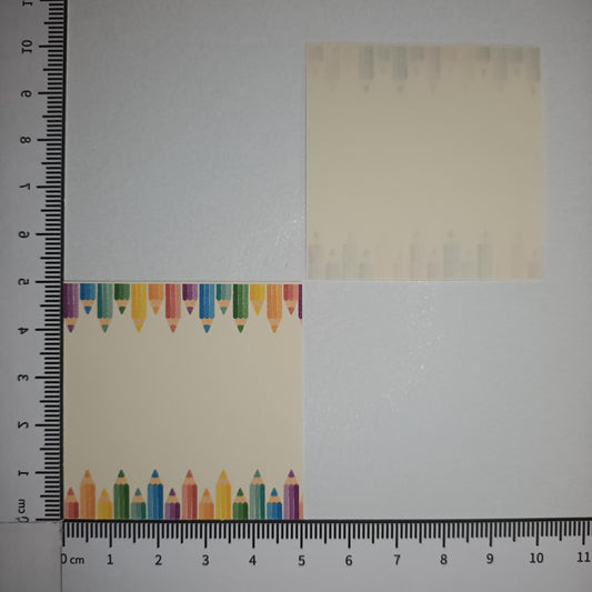 Motivpapier Buntstifte (Motiv 3)