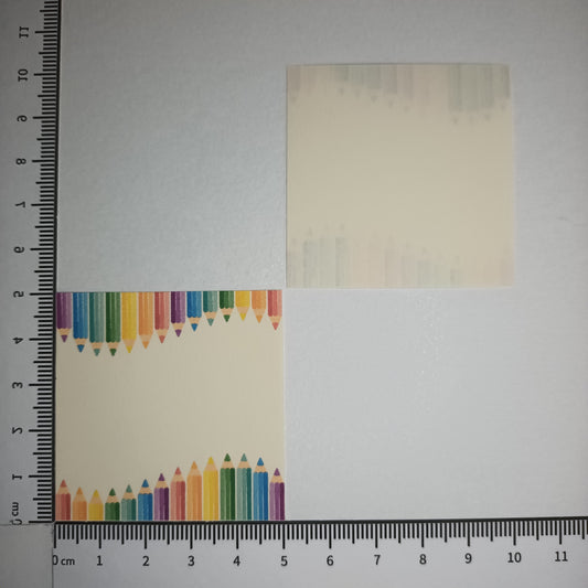 Motivpapier Buntstifte (Motiv 2)