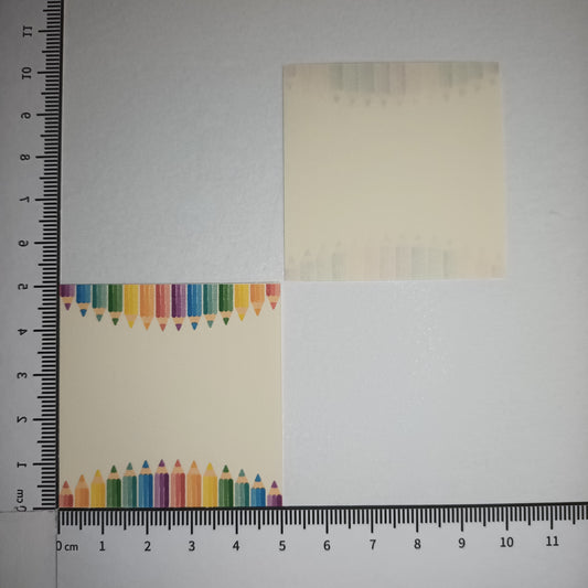 Motivpapier Buntstifte (Motiv 1 )