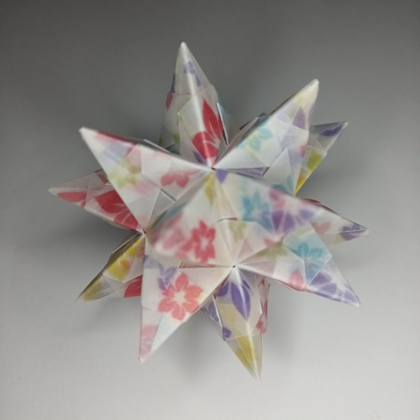 Transparentpapier bunte Blumen