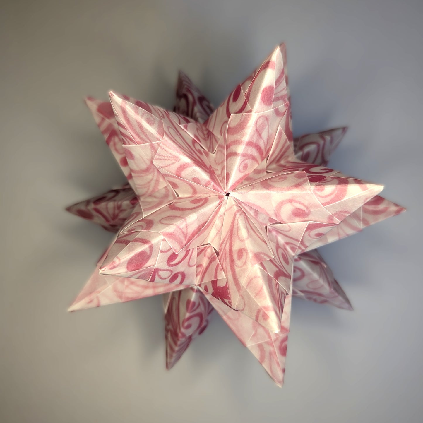 Transparentpapier Ranken in rosa