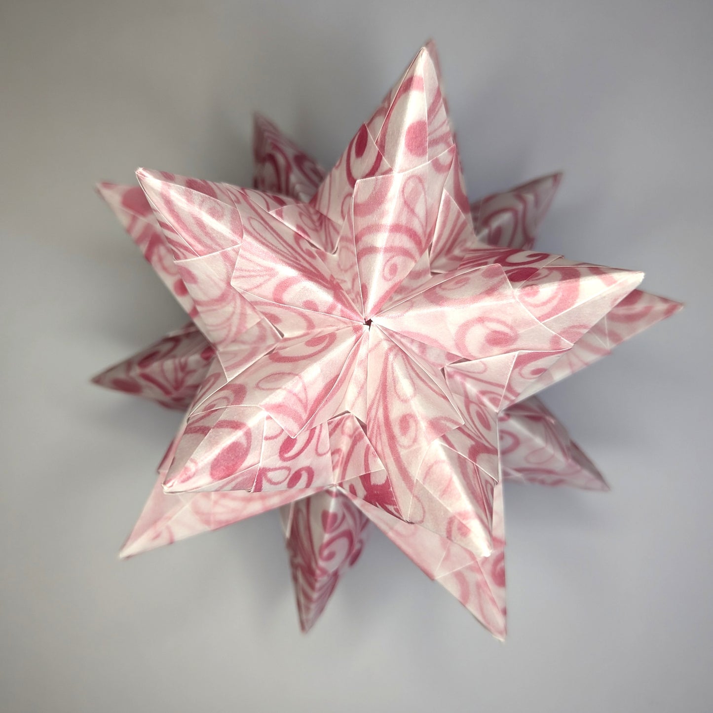 Transparentpapier Ranken in rosa