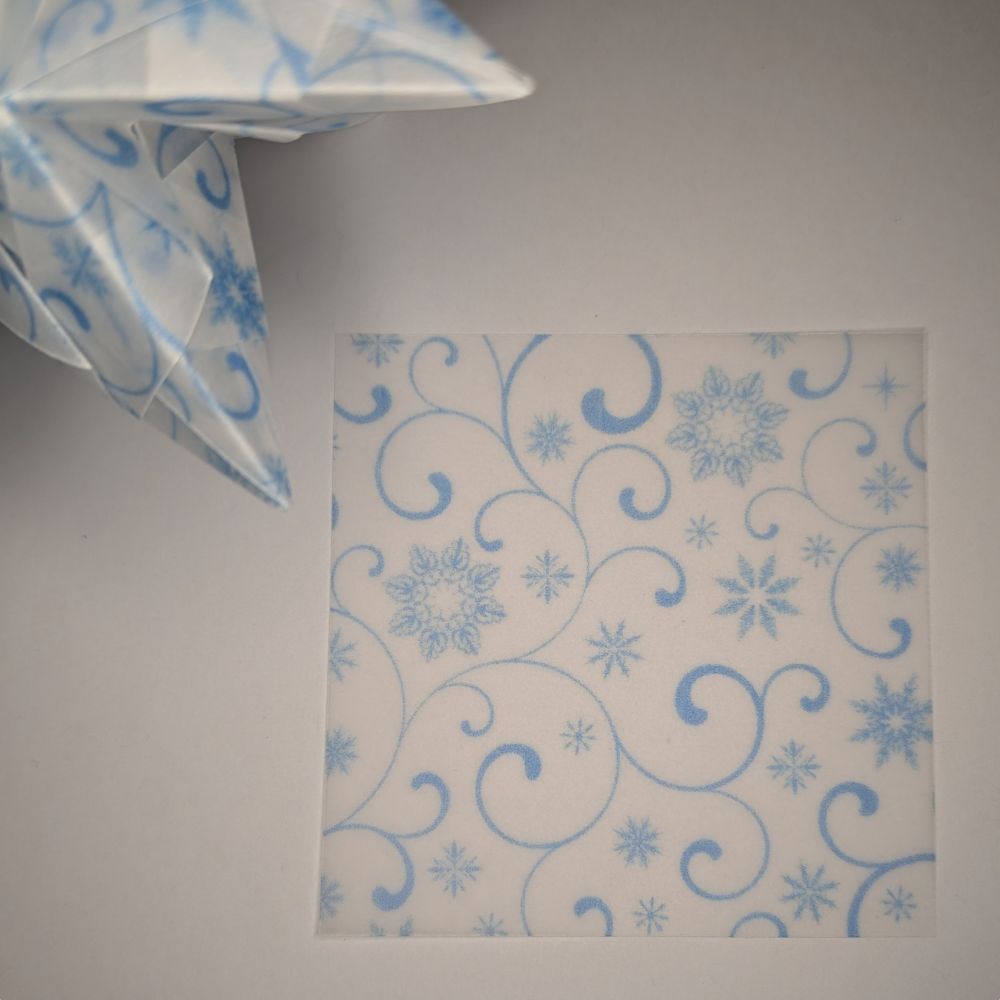 Transparentpapier Ranken & Schneeflocken