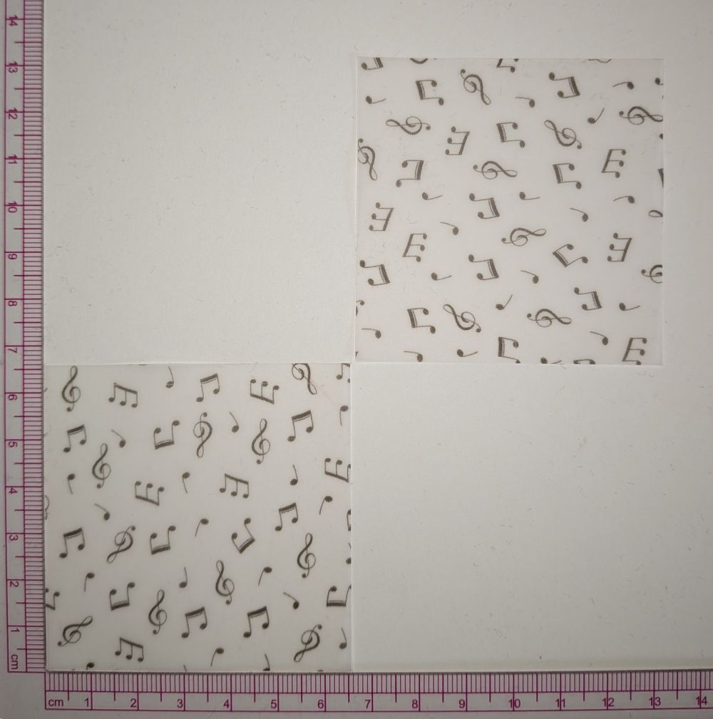 Transparentpapier Noten
