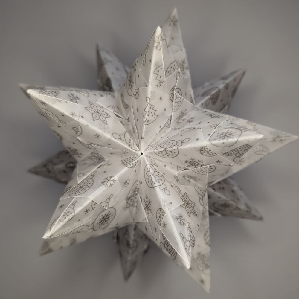 Transparentpapier Christbaumkugel