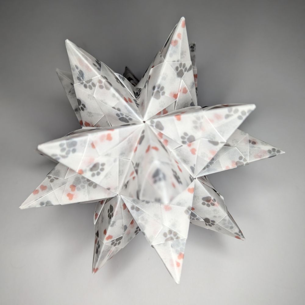 Transparentpapier Tatzen und Herzen