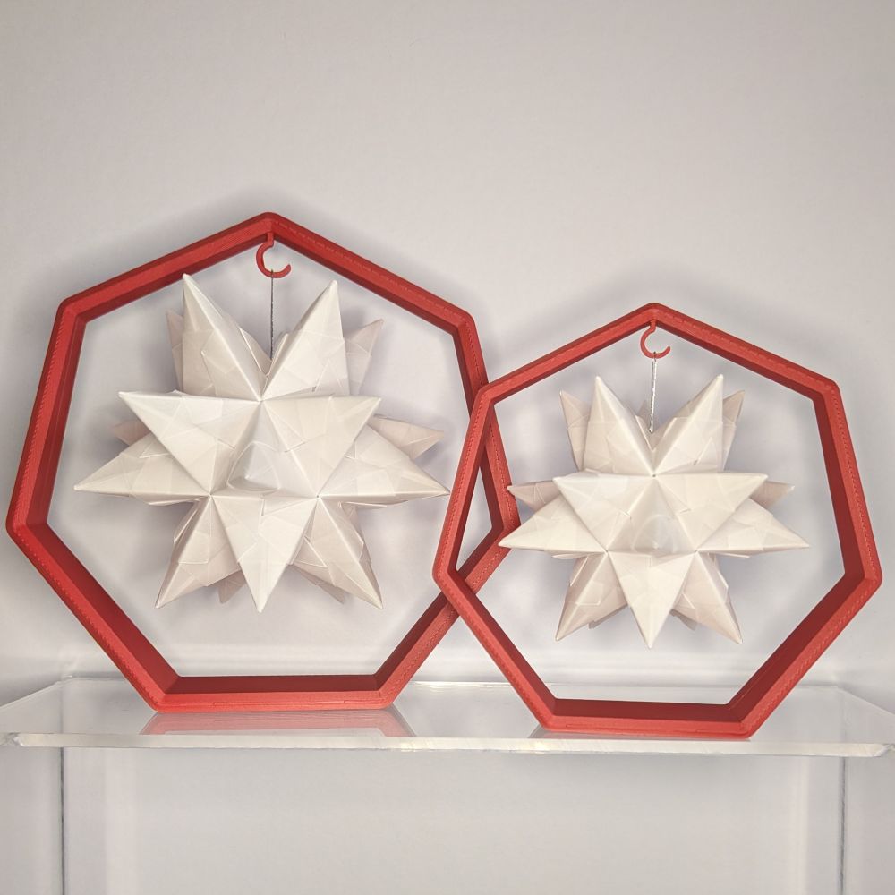 Ornamentständer "7eck schräg" 2 Größen - 3D Druck