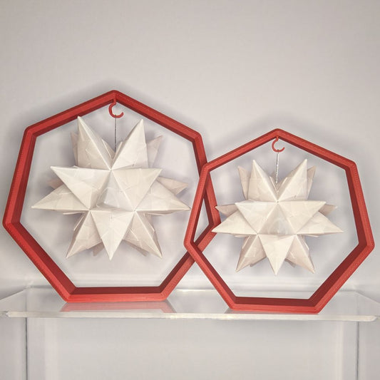 Ornamentständer "7eck schräg" 2 Größen - 3D Druck