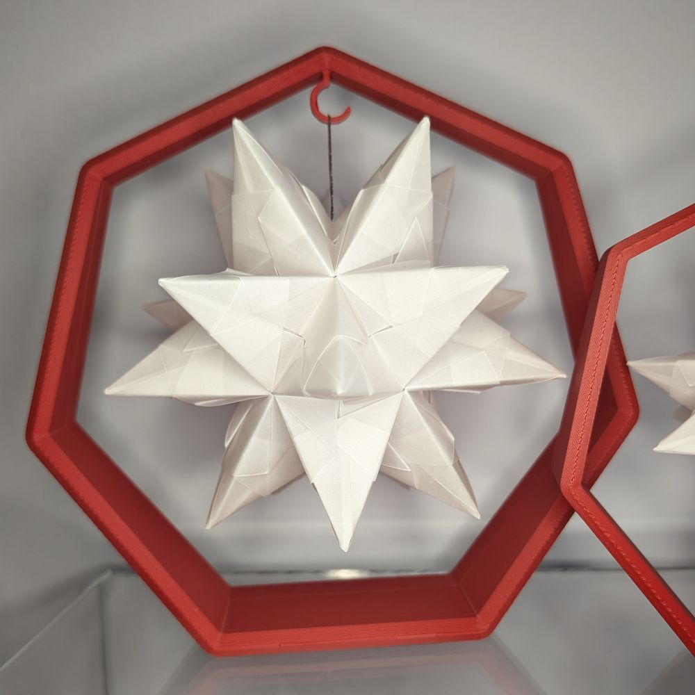 Ornamentständer "7eck schräg" 2 Größen - 3D Druck