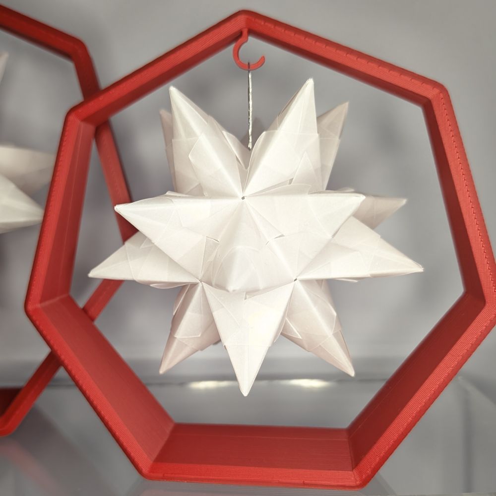 Ornamentständer "7eck schräg" 2 Größen - 3D Druck